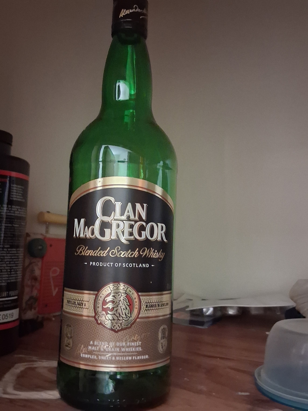 Blended Scotch Whisky - Green Bottle EMPTY